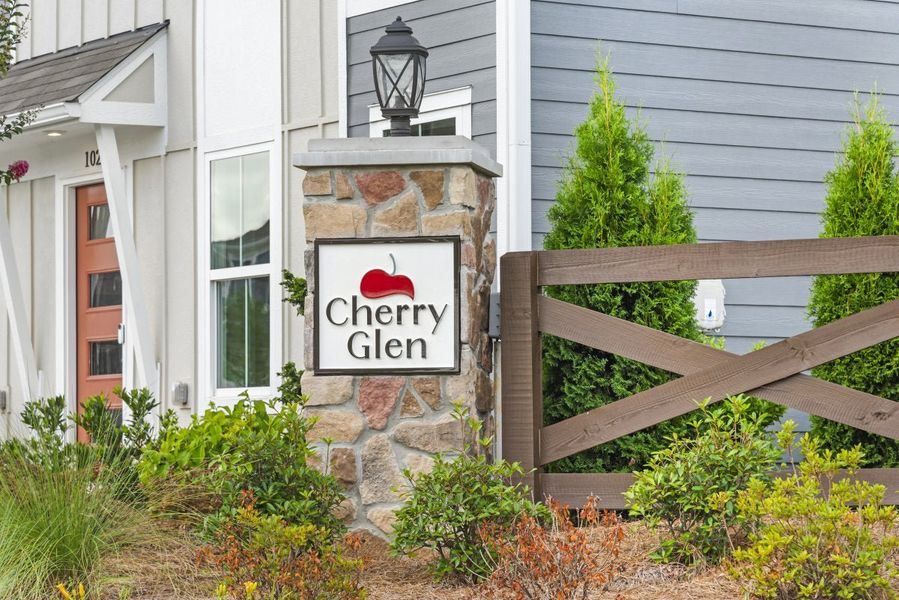 Entrance to the Cherry Glen community in Euharlee, GA, featuring signage and landscaping (Image 2).