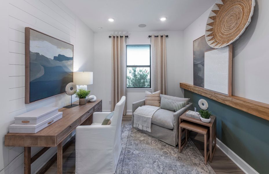 Your new home offers flex room, perfect for a home office or hobby room