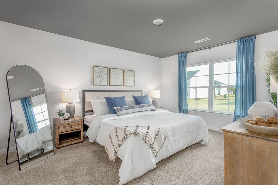 Furnished interior in a model home at River's Edge in Mayodan (Image 28).