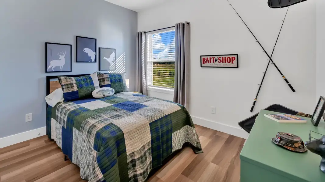 Furnished interior in a model home at Serenity Cove in Morristown (Image 28).