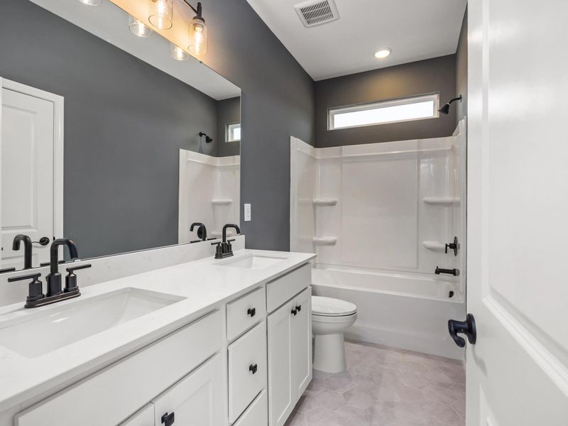 Furnished interior in a model home at Forestville Yard in Knightdale (Image 10).