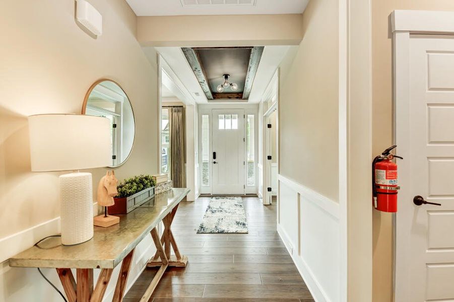 Furnished interior in a model home at Twin Creek Forsyth in Kernersville (Image 20).