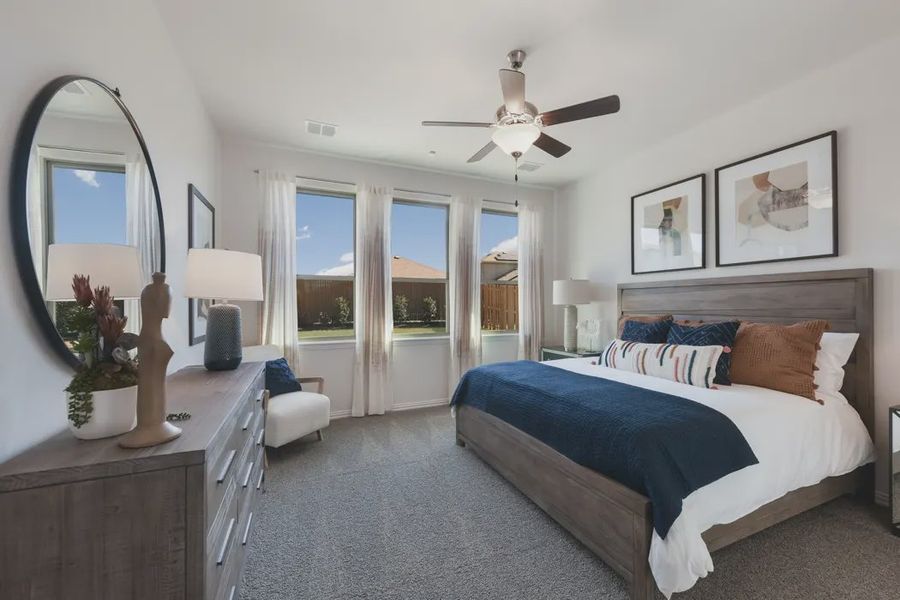 Furnished interior in a model home at Heartland 50's & 60's in Heartland (Image 9).