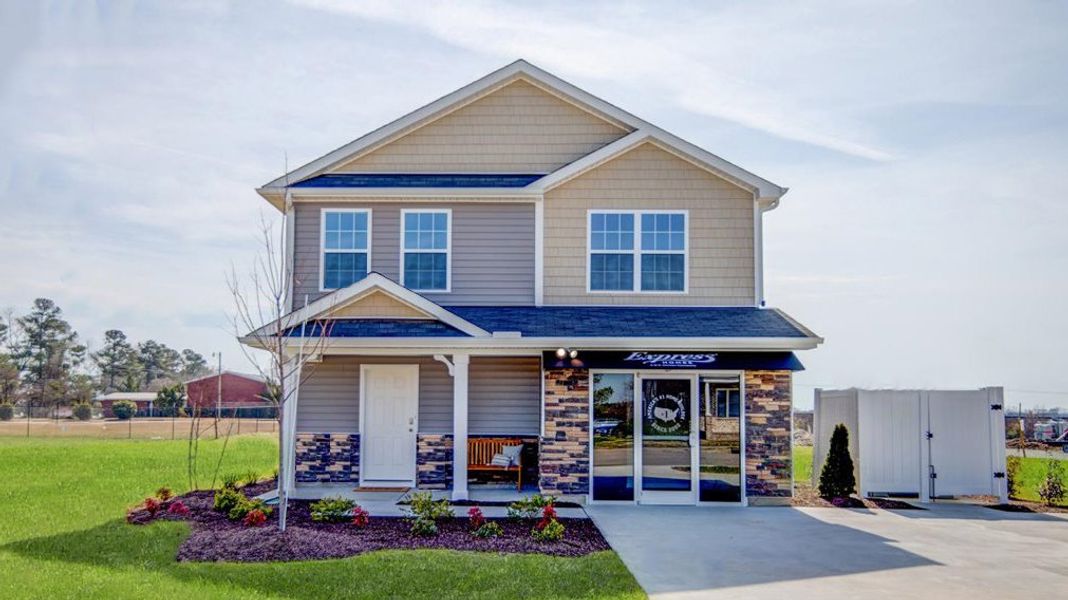 Front exterior of a home in the Butterfield community, located in Kinston, NC (Image 2).