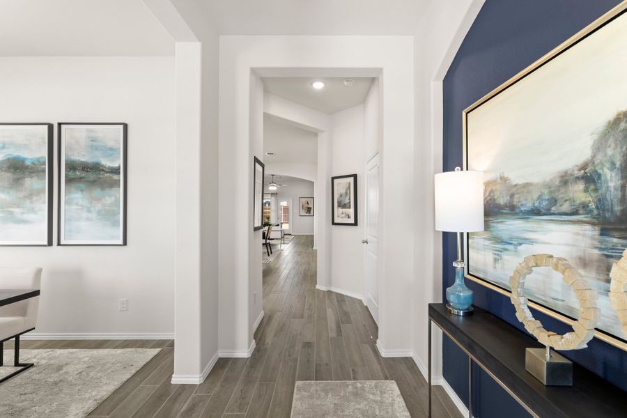 Furnished interior in a model home at Summer Crest in Fort Worth (Image 42).