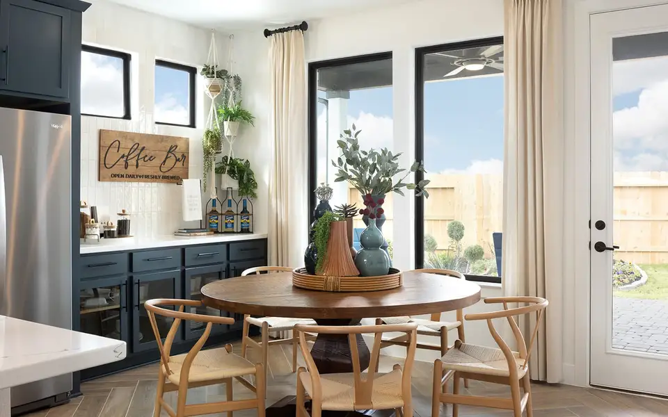 Furnished interior in a model home at 50' Traditional Homes at Elyson in Katy (Image 6).