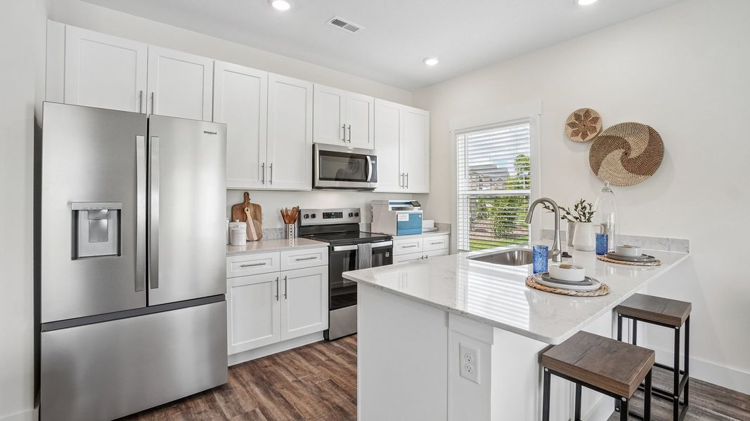 Furnished interior in a model home at Fieldcrest Acres Townhomes in Blountville (Image 3). Furnished interior in a model home at Fieldcrest Acres Townhomes in Blountville (Image 3).