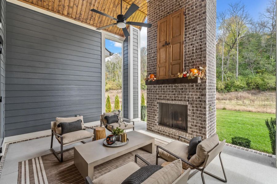 The Belvidere Outdoor Living Area The Belvidere Outdoor Living Area