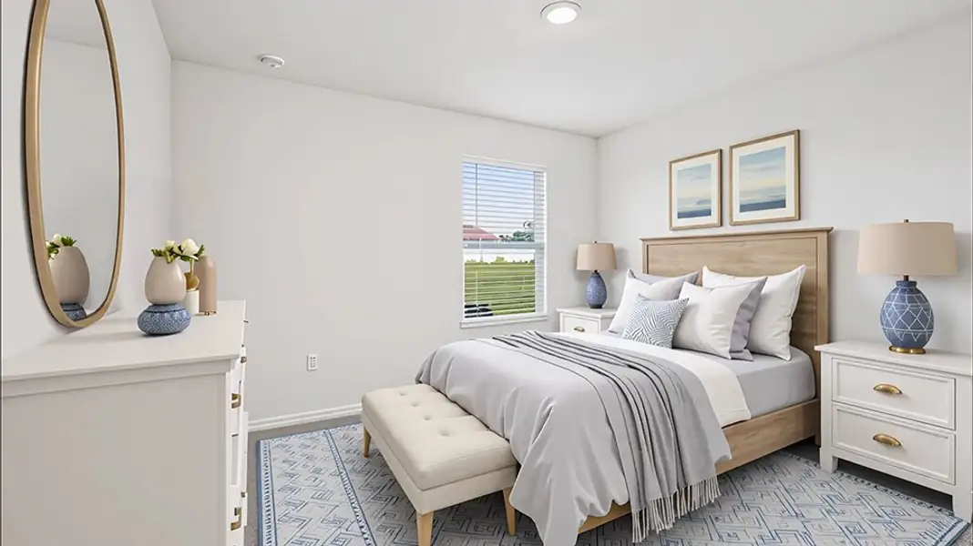 Furnished interior in a model home at Autumn Glen in Belleview (Image 7).