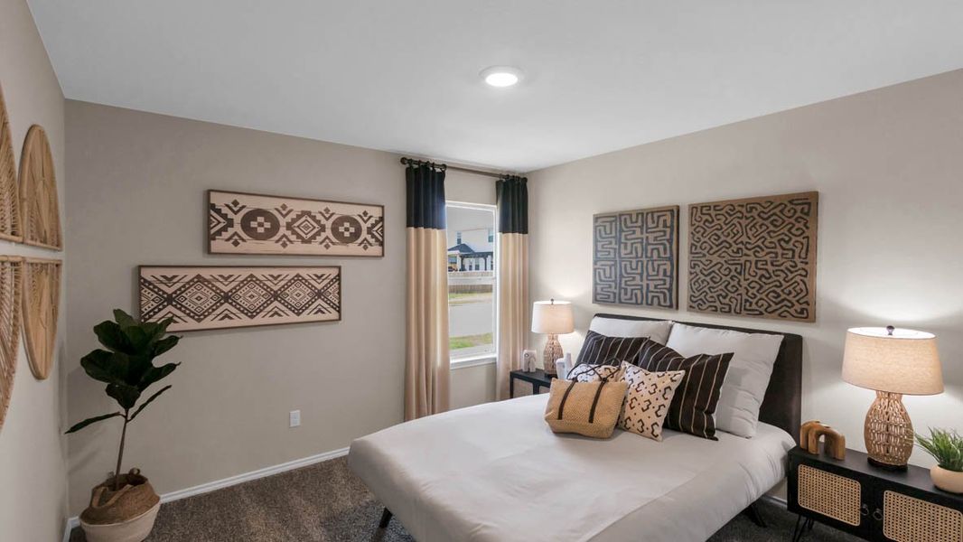 Furnished interior in a model home at Park Meadows in Lorena (Image 15).