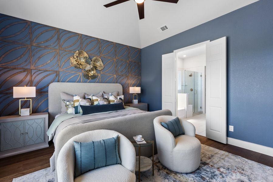 Furnished interior in a model home at Calhoun Acres in Azle (Image 32).