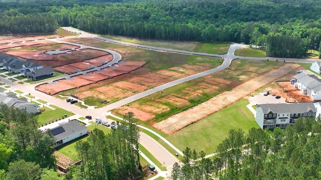 Site preparation and early development at The Estates Park in Apex, NC (Image 21).