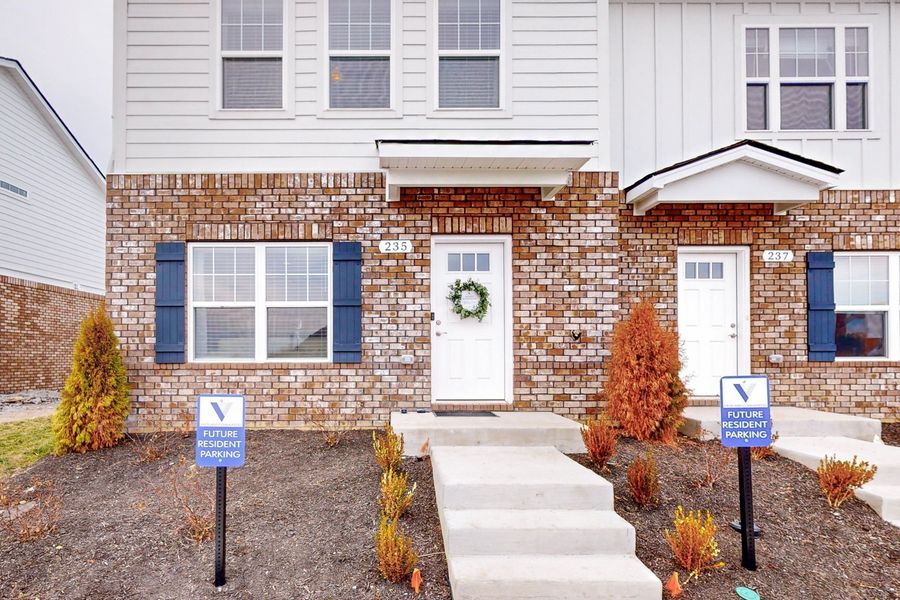 Front exterior of a home in the Dry Creek Village community, located in Goodlettsville, TN (Image 2).