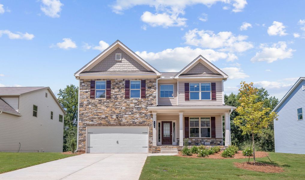 Front exterior of a home in the Hellen Valley community, located in Braselton, GA (Image 12).