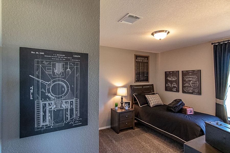 Furnished interior in a model home at Creekside Hills in Copperas Cove (Image 16).