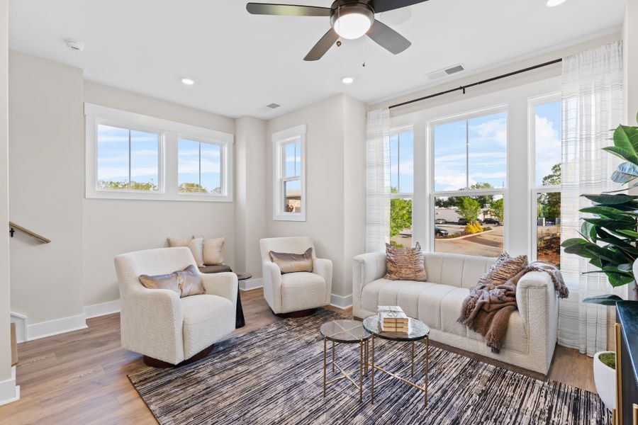 Furnished interior in a model home at Victor Park in Greer (Image 14).