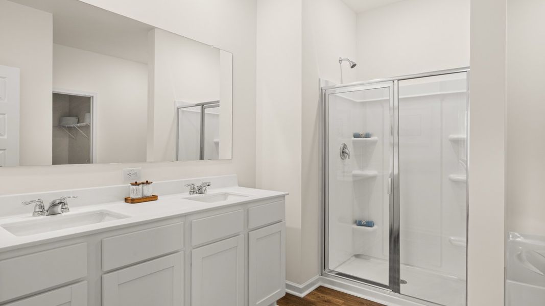 Furnished interior in a model home at Champion's Run in Lithonia (Image 27).