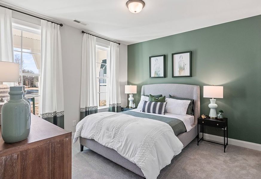 Furnished interior in a model home at Kennebec Crossing in Angier (Image 57).