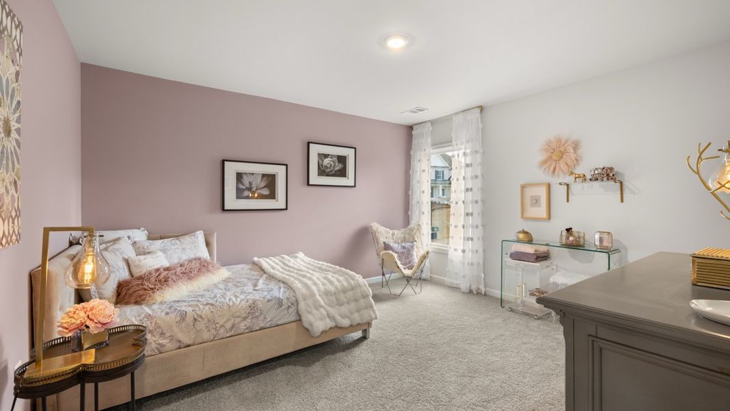 Furnished interior in a model home at Thalley Creek Estates in Cumming (Image 25).