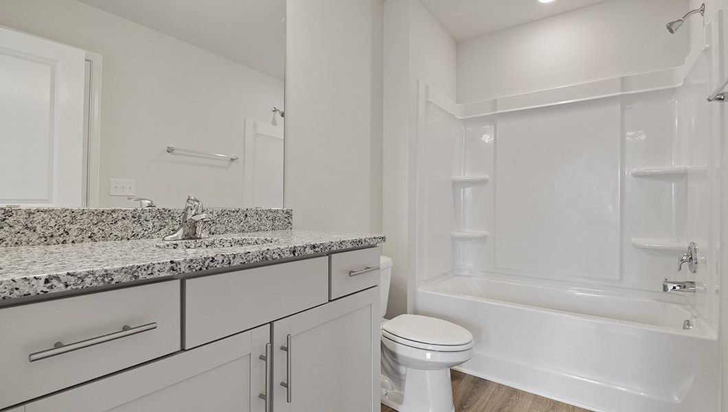 Furnished interior in a model home at Skybrook Corners in Concord (Image 12).