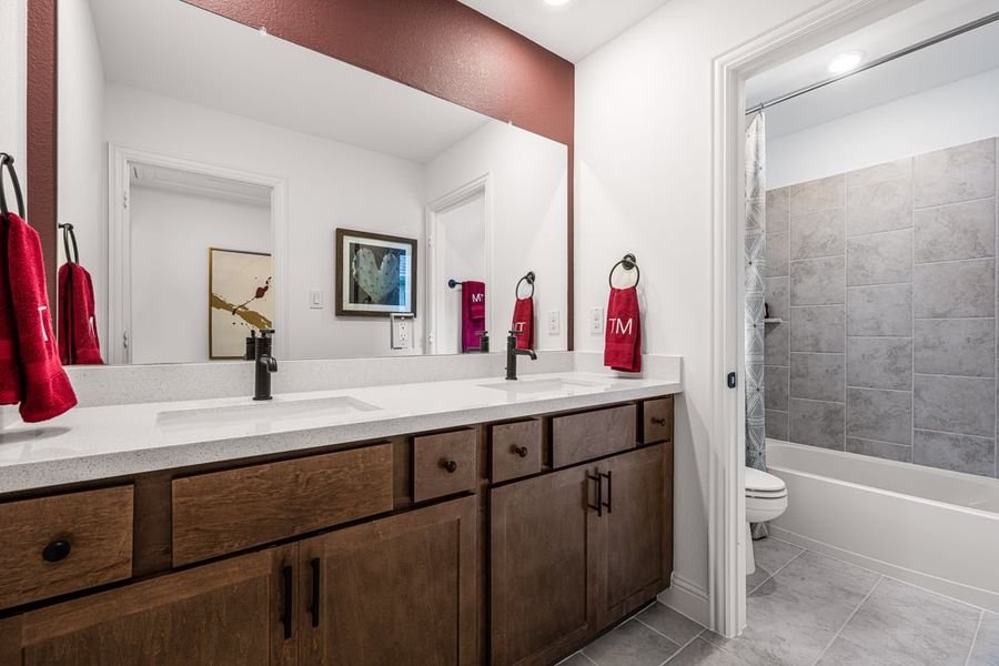 Furnished interior in a model home at The Ranch at Uptown Celina 40s in Celina (Image 47).