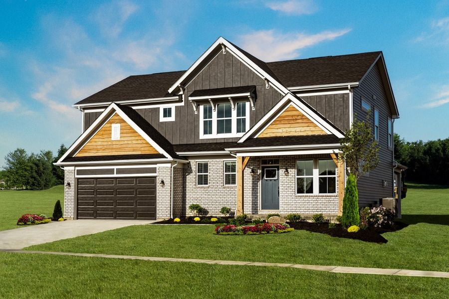 Front exterior of a home in the Lochmoor at Savannah Lakes community, located in Hiram, GA (Image 10).