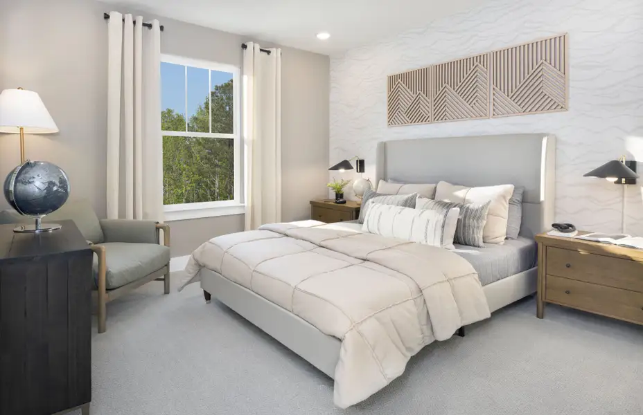 Furnished interior in a model home at Fox Field Farms in Broadway (Image 6).