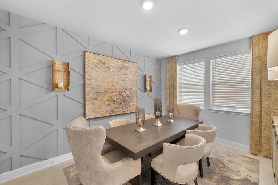 Furnished interior in a model home at Gatherings® at Westview in Houston (Image 8). Furnished interior in a model home at Gatherings® at Westview in Houston (Image 8).
