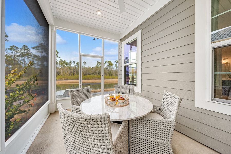Exterior details of a home in The Villas at Longleaf Park, a Watersound Origins® community, Inlet Beach (Image 8).