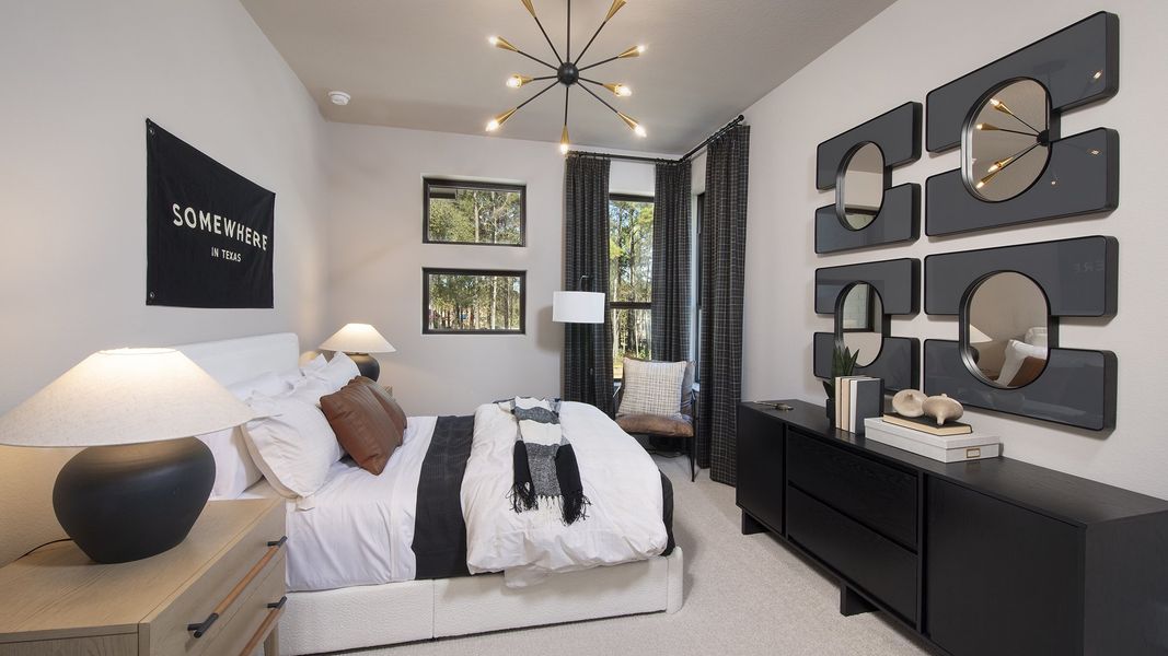 Furnished interior in a model home at Two Step Farm 60' in Montgomery (Image 17).