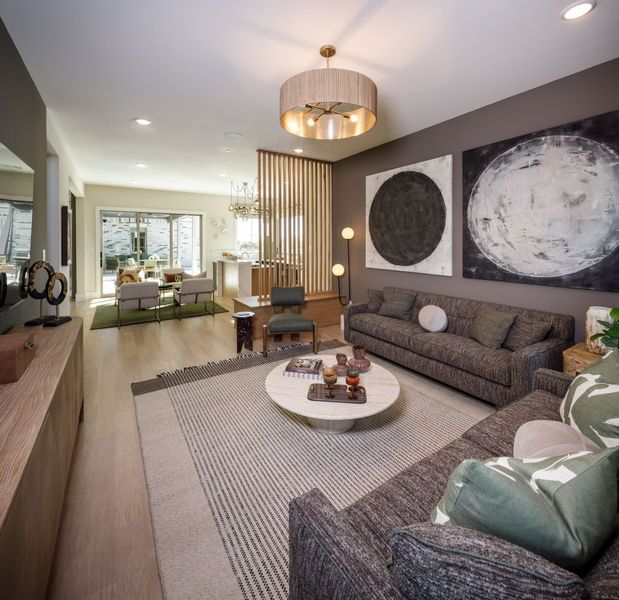 Furnished interior in a model home at Dean Farms in Lucas (Image 38).