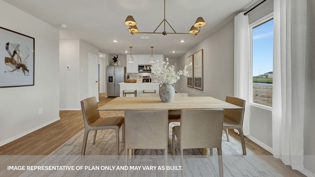 Furnished interior in a model home at Lantana in Lockhart (Image 14).
