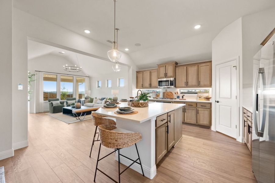 Furnished interior in a model home at Clearview Ranch in Royse City (Image 10).
