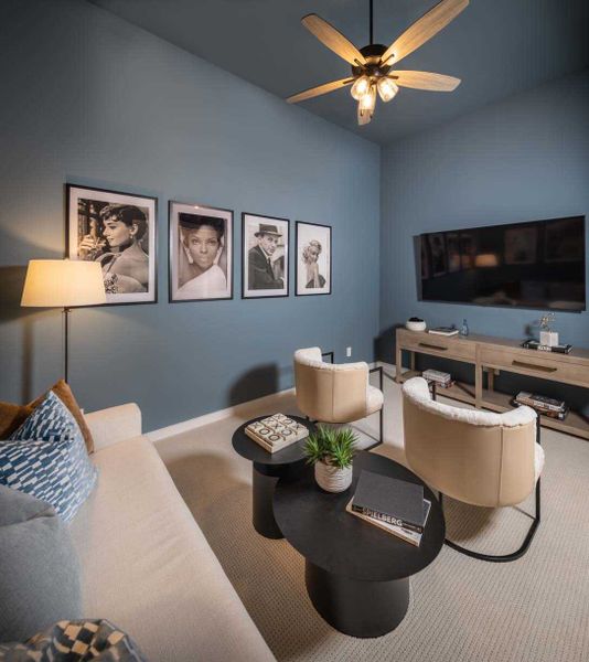 Furnished interior in a model home at Fulbrook on Fulshear Creek: 60ft. lots in Fulshear (Image 44).