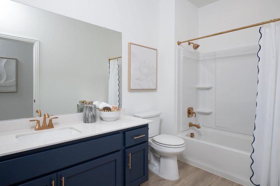 Furnished interior in a model home at Sereno Oaks at Buckner Terrace in Dallas (Image 12).