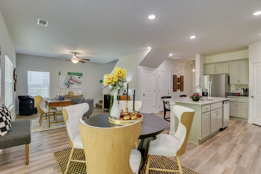 Furnished interior in a model home at Forrest Bluff in North Augusta (Image 16).
