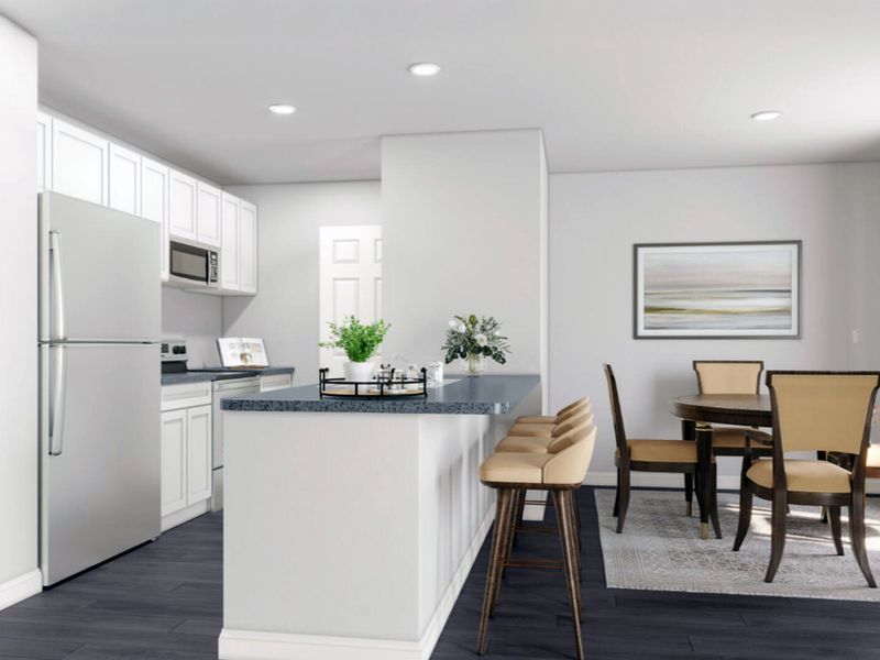 Furnished interior in a model home at Highland Place in Roxboro (Image 14).