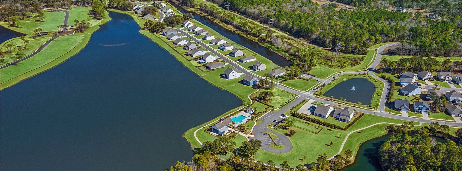 Aerial of Saint John's Lake Arbor Collection