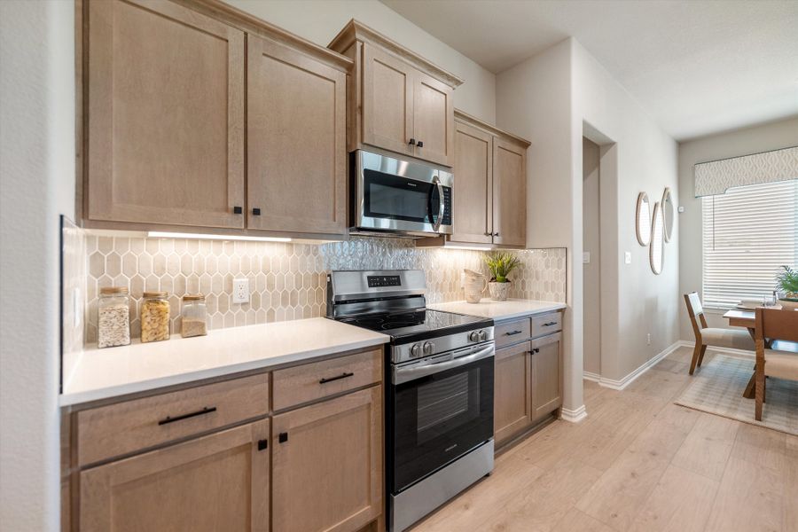 Furnished interior in a model home at Hillview Addition in Decatur (Image 19).