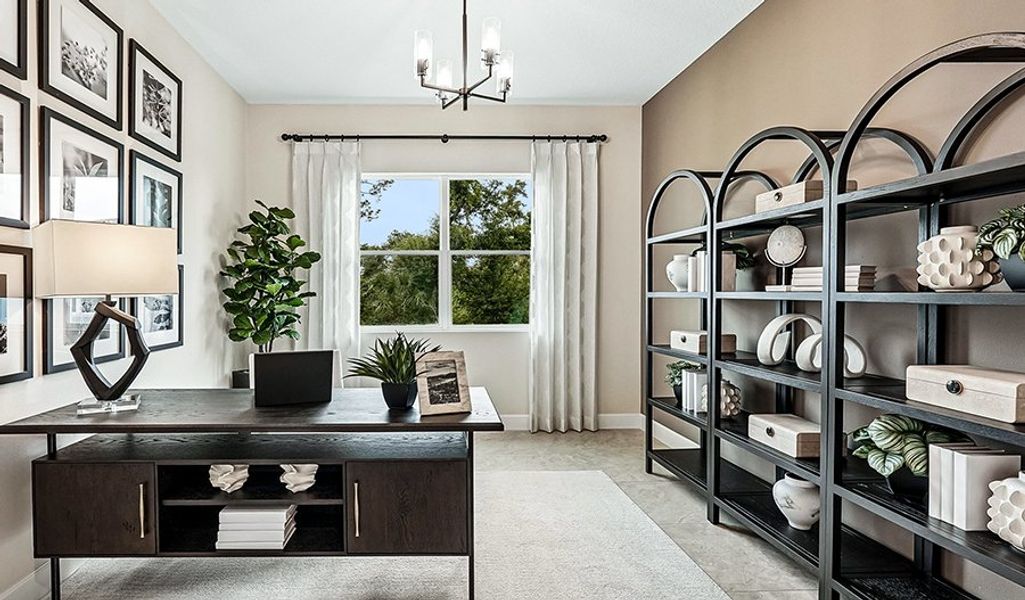 Furnished interior in a model home at Rye Manor in Parrish (Image 13).