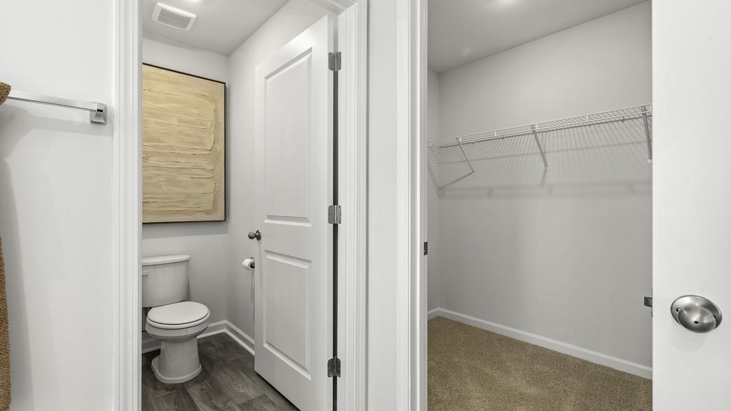 Furnished interior in a model home at Evergreen Landing in Lexington (Image 24).