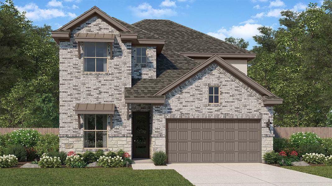 Front exterior of a home in the Sunterra community, located in Katy, TX (Image 14).