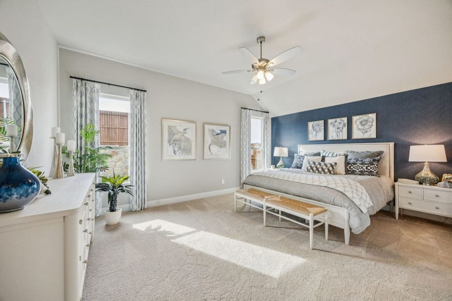 Furnished interior in a model home at Arcadia Trails in Balch Springs (Image 23).