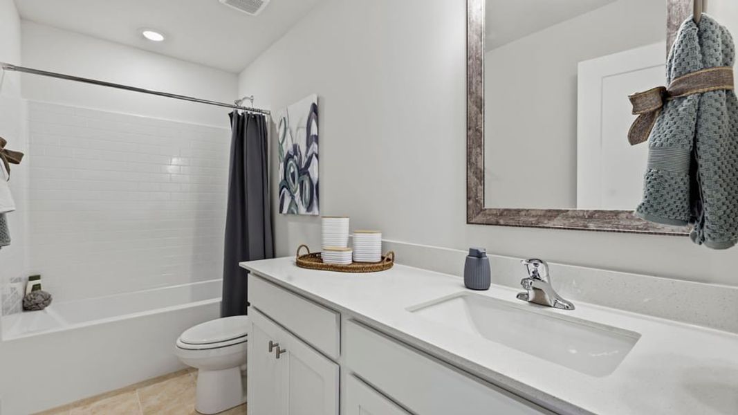 Furnished interior in a model home at Ken's Crossing in Moore (Image 25).