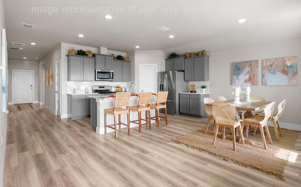 Furnished interior in a model home at The Islands of Rockport in Rockport (Image 23).