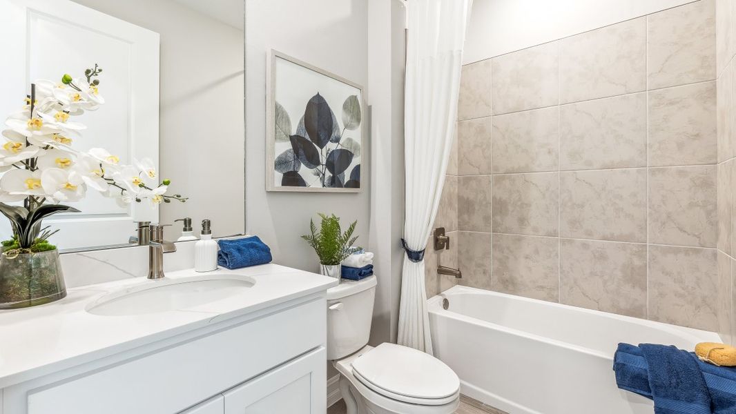 Furnished interior in a model home at Palmetto Landing at Babcock Ranch in Punta Gorda (Image 50).