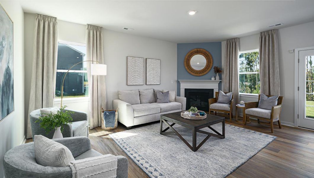 Furnished interior in a model home at Sonoma Hills in Charlotte (Image 10).