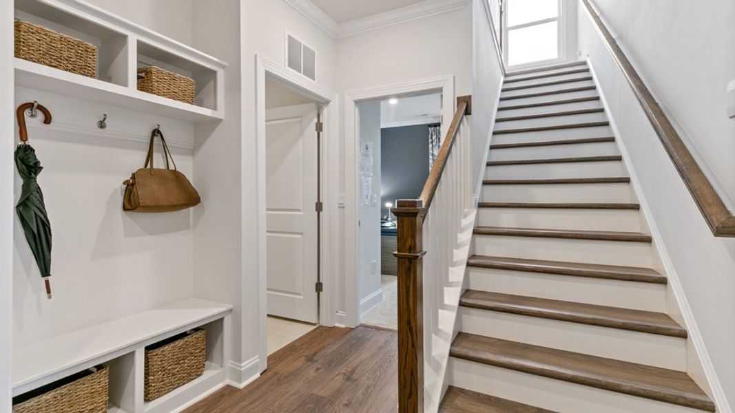 Furnished interior in a model home at Horton Park in Apex (Image 5). Furnished interior in a model home at Horton Park in Apex (Image 5).