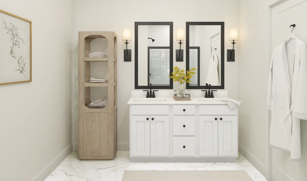 Furnished interior in a model home at Salerno Reserve Townhomes in Stuart (Image 6).