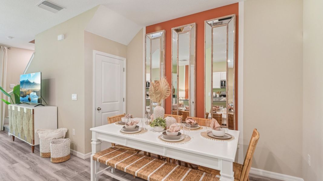 Furnished interior in a model home at Sanctuary at Citrus Park in Tampa (Image 11).